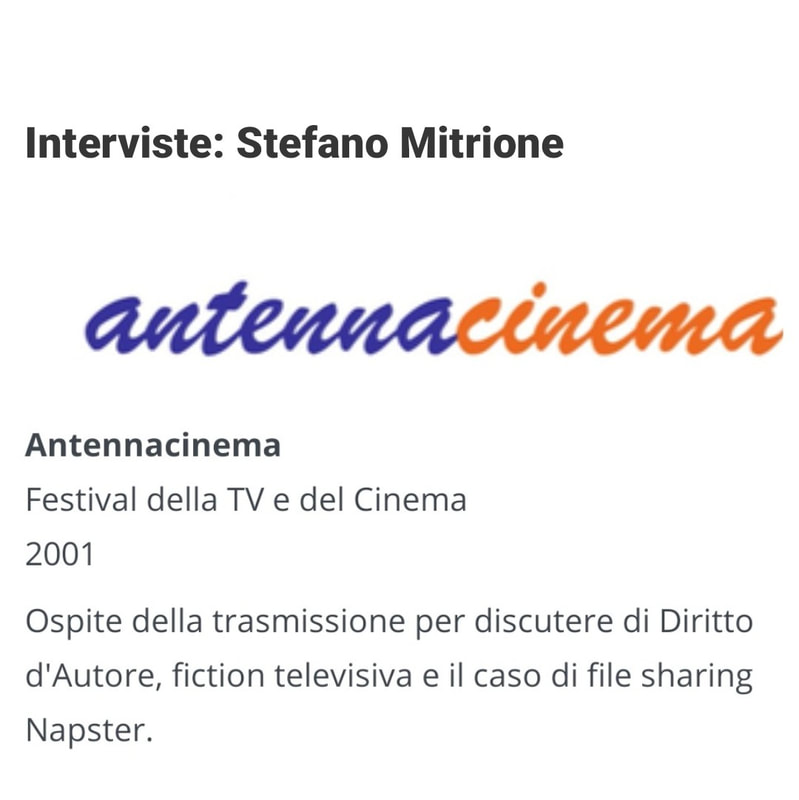 "Stefano Mitrione", "Antenna Cinema"